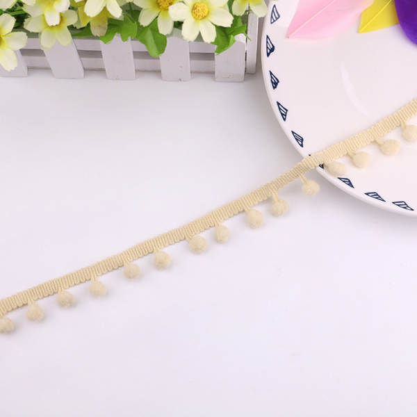 Fabricante de vendas diretas de explosivos de bolas de pelúcia de pequeno tamanho para decoração de bordas de flores de madeira de pelúcia de cor 10mm de cor ecológica