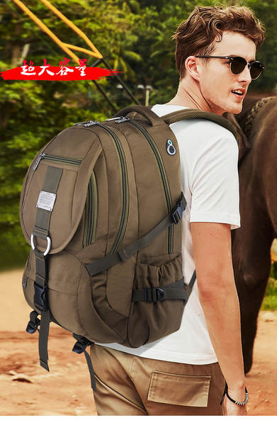 Nova mochila de viagem ultra grande capacidade para homens mochila de ombro duplo ao ar livre Oxford 55L mountain climbing durável mochila de estudante