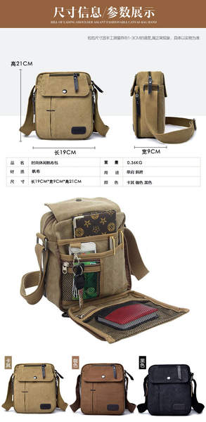 Bolsa de Lona Masculina