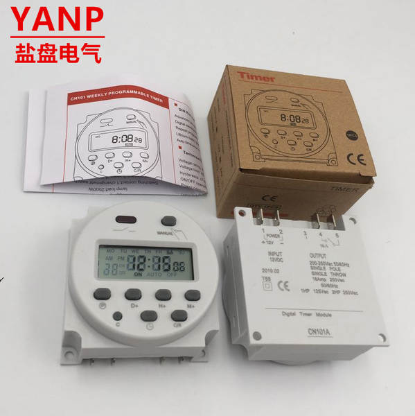 Interruptor de Tempo para Lâmpada 12V e 220V