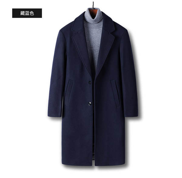 Casaco de lã inverno masculino
