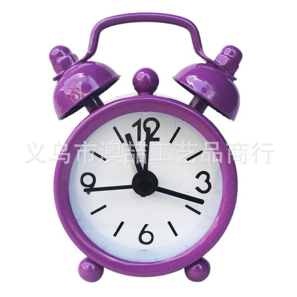 Fabricante atacado 4cm mini-metal pequeno relógio de despertador criativo aluno presente para crianças relógio eletrônico mais logotipo