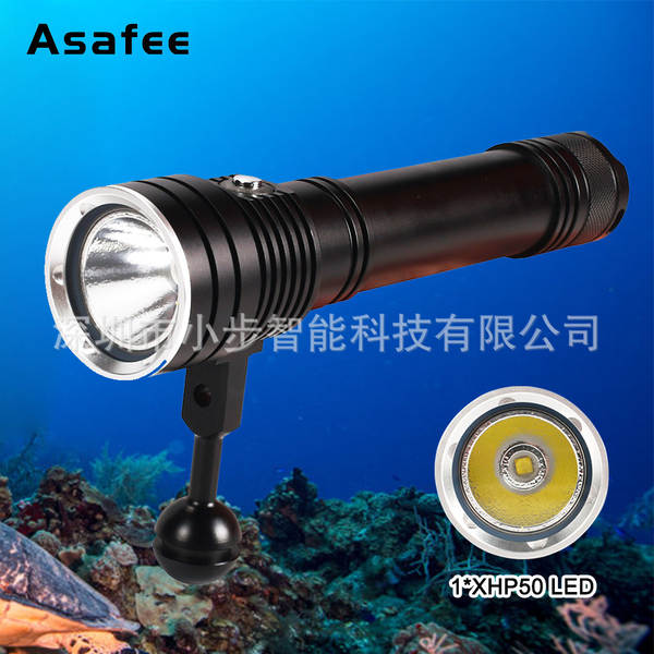 Nova lâmpada de mergulho profissional XHP50 lâmpada de alumínio de alumínio 4 camadas até 2500 lumens