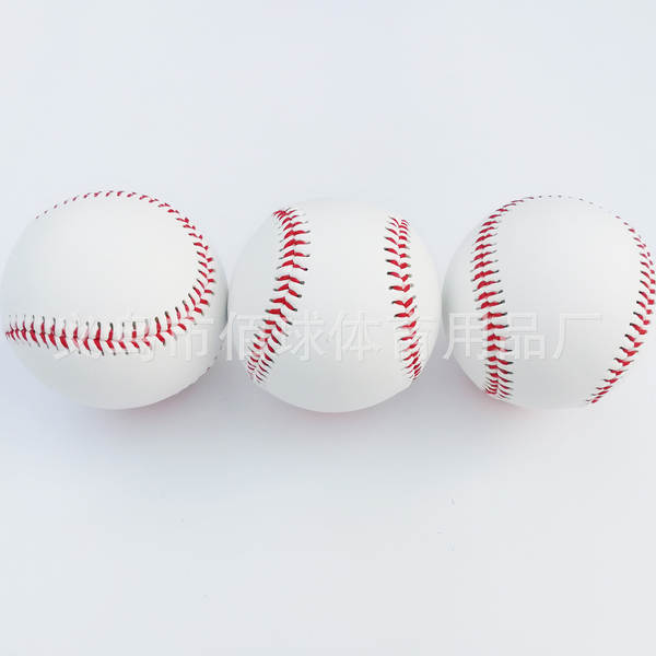 Fornecimento de bola de beisebol material PVC núcleo de borracha macia núcleo de madeira macia dura beisebol assinatura estudantes treinamento de beisebol de segurança