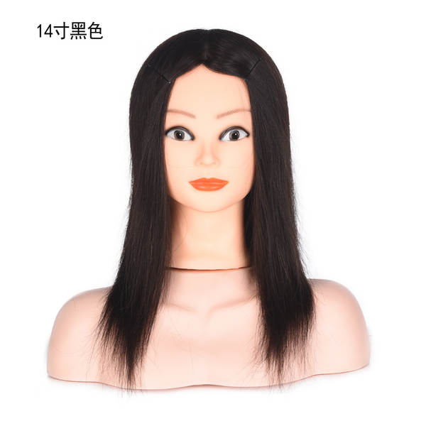 Cabeça de Manequim de Cabelo Humano para Treinamento