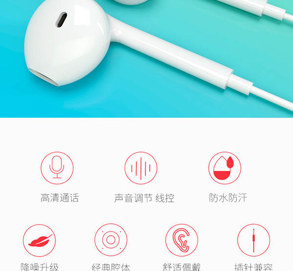 Fones de Ouvido In-Ear Cabo G9 para Android