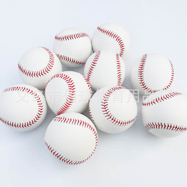 Fornecimento de bola de beisebol material PVC núcleo de borracha macia núcleo de madeira macia dura beisebol assinatura estudantes treinamento de beisebol de segurança