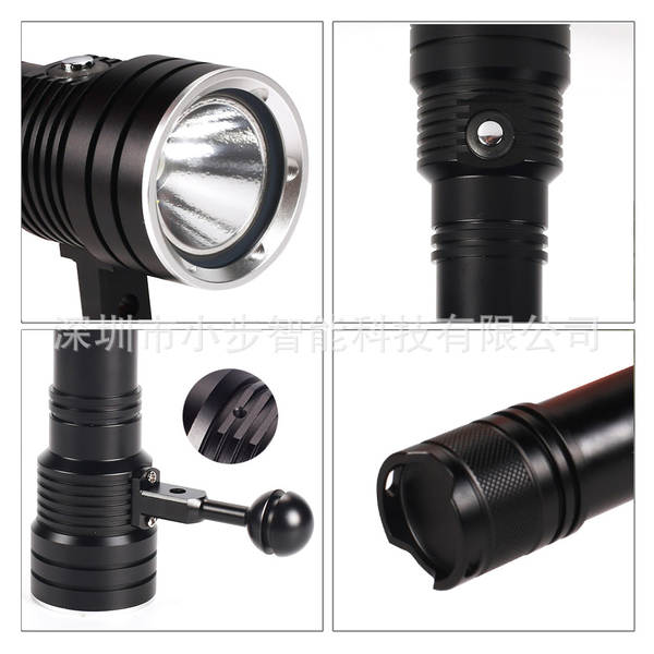 Nova lâmpada de mergulho profissional XHP50 lâmpada de alumínio de alumínio 4 camadas até 2500 lumens