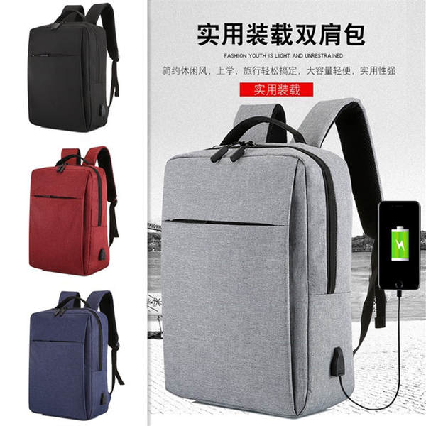 Fabricante backpack de computador por atacado backpack USB backpack de notebook pacote de computador logo personalizável backpack de negócios