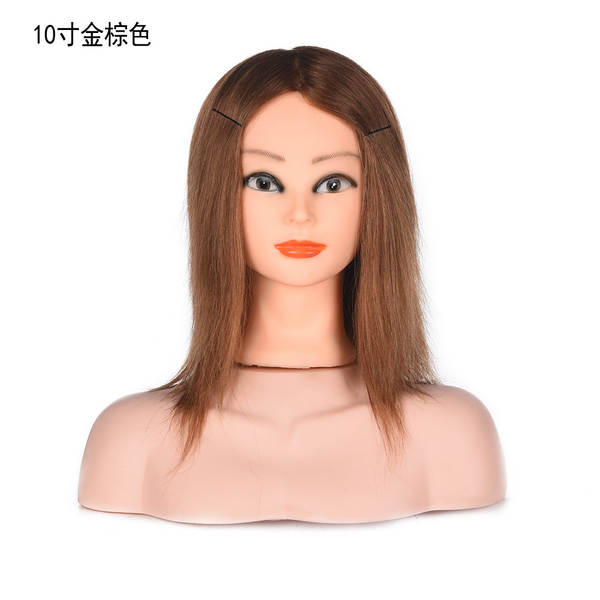 Cabeça de Manequim de Cabelo Humano para Treinamento