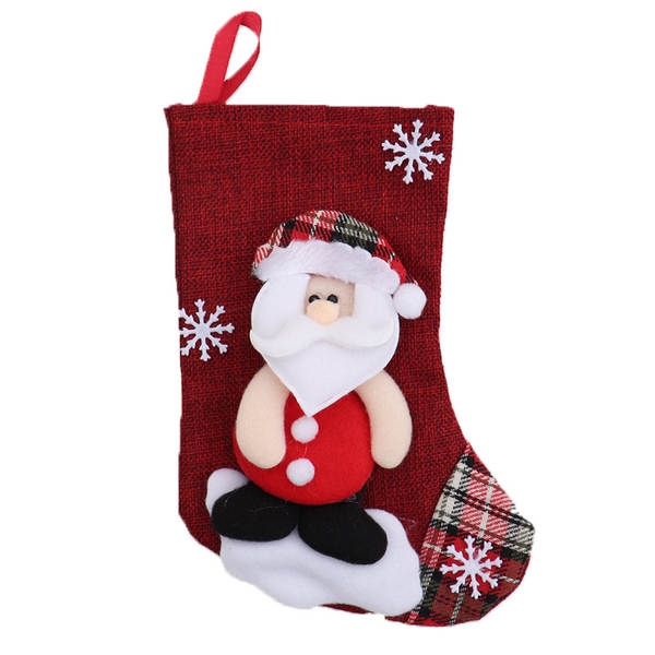 Sacos de presente de doces de Natal Decoração de objetos Santa Claus Snowman meias de presente de Natal meias de Natal Decoração