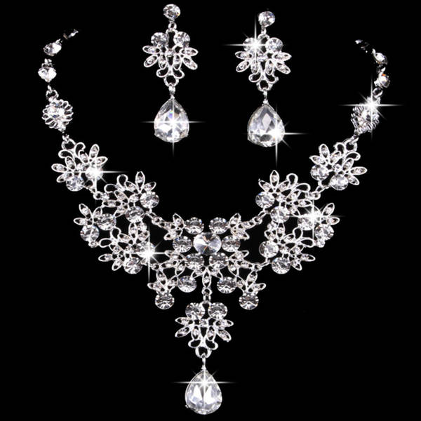 Conjunto de Colar e Brinco de Casamento