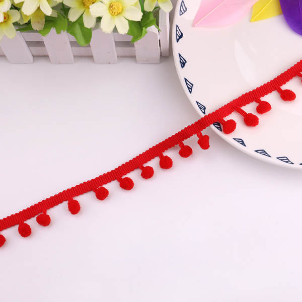Fabricante de vendas diretas de explosivos de bolas de pelúcia de pequeno tamanho para decoração de bordas de flores de madeira de pelúcia de cor 10mm de cor ecológica