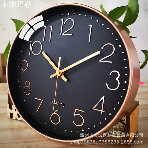 Relógio de relógio de 12 polegadas da fábrica de relógios de varejo de relógio de pedras modernas simples de plástico sala de estar digital clock