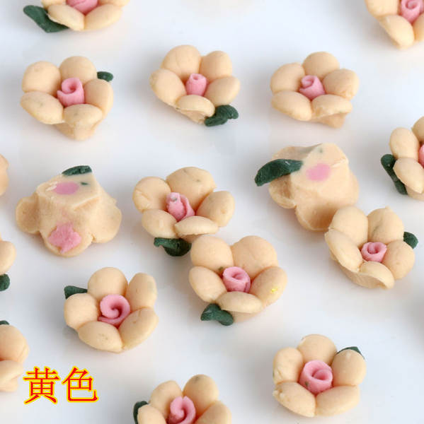 3/5/6/8/10/12/15mm 5 folhas flores cerâmicas DIY acessórios de beleza móvel