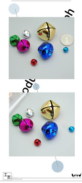 Acessórios de joalharia DIY feitos à mão em casa 10~36mm de cor cruz de campainha de Natal de decoração de campainha