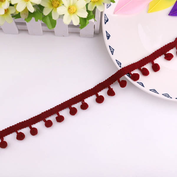 Fabricante de vendas diretas de explosivos de bolas de pelúcia de pequeno tamanho para decoração de bordas de flores de madeira de pelúcia de cor 10mm de cor ecológica