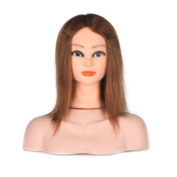 Cabeça de Manequim de Cabelo Humano para Treinamento