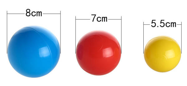 Engrossado balão marinho de ondas de basquete para crianças parque de bolas coloridas enchimento de plástico pe bola de brinquedo 5/7/8cm