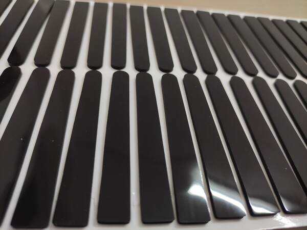Fabricante fornece almofada de silicone preta redonda fixa almofada de silicone transparente almofada de silicone