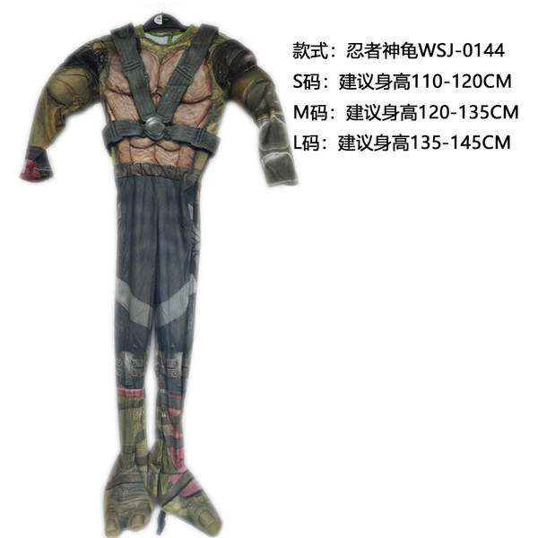Halloween Crianças Roupa COSPLAY Roupa Tartaruga Ninja Japonês Anime Tartaruga Papel Jogar Traje