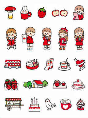 Adesivos de Emojis para Decoração
