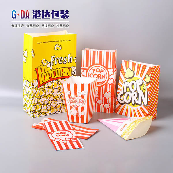 Sacos de papel para comida frita personalizados