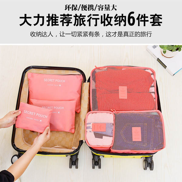 Kit de Organização de Viagem 6 Peças