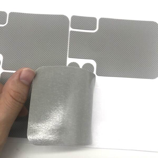 Padrão de telemóvel de placa de silício de classe alimentar de resistência ao deslizamento Padrão de telemóvel de mesa de linha preta de colchão de borracha
