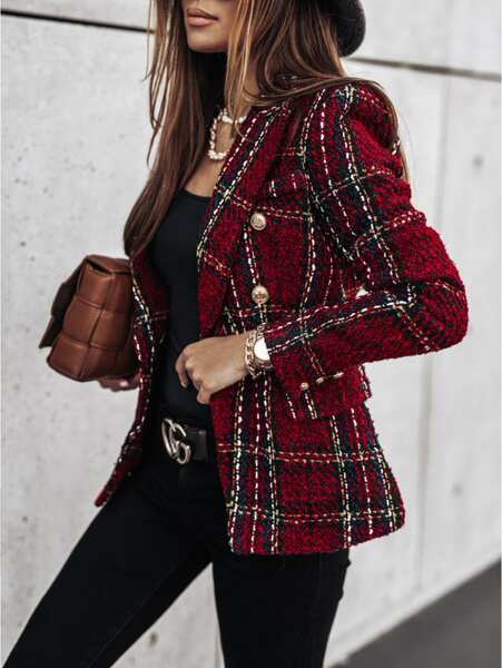 Blazer feminino de manga longa