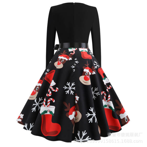 Vestido de neve com flores de inverno