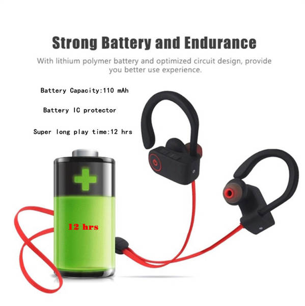 U8 transfronteiriço explosivo pendurado fones de ouvido bluetooth desportivo de longa duração aplicável a fones de ouvido da Apple