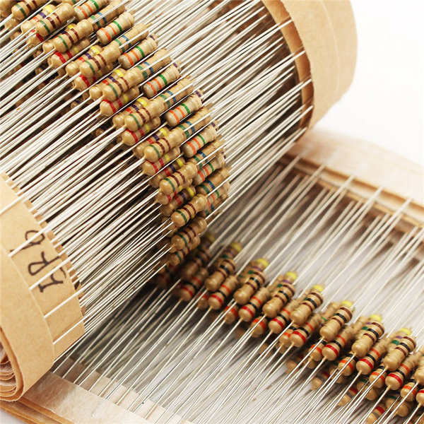 Fibra de carbono Fibra de óxido Fibra de metal 1/8W 1/6W 1/4W 1/2W 1W 2W Resistência de conexão direta de cor