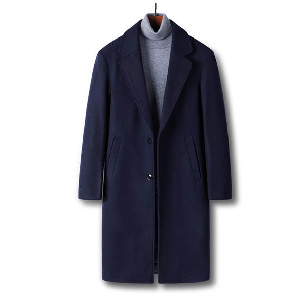 Casaco de lã inverno masculino