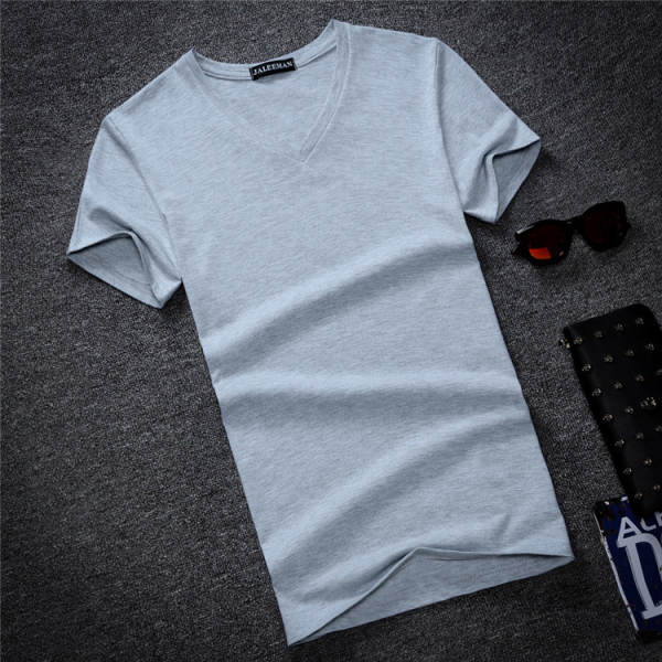 Camiseta Masculina Curta de Algodão