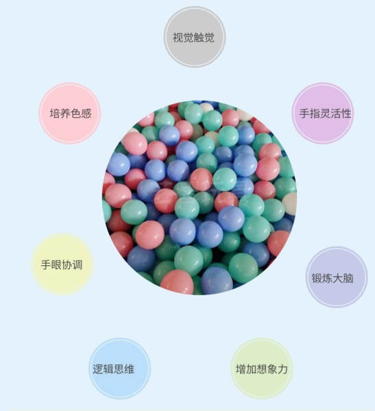 Fabricante fornece diretamente um milhão de bolas de mar coloridas macaron brinquedos para bebês para bebês para o parque infantil de basquetebol