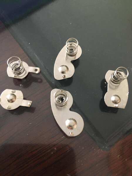 Conjunto de molas de contato para bateria