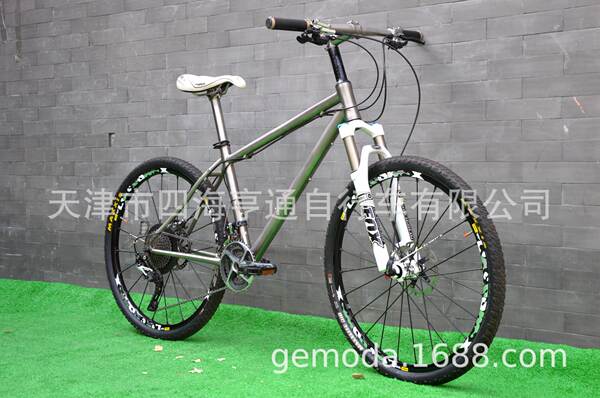 GEMODA 26 polegadas aliaje de titânio montanha bicicleta XTR grande conjunto FOX pressão de ar frontal forjado fábrica de bicicleta