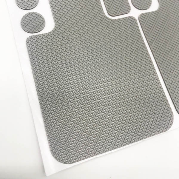 Padrão de telemóvel de placa de silício de classe alimentar de resistência ao deslizamento Padrão de telemóvel de mesa de linha preta de colchão de borracha