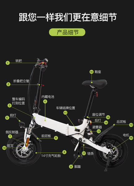 Novas bicicletas elétricas para adultos com bateria de lítio dobrável para bicicletas dobráveis para exportação