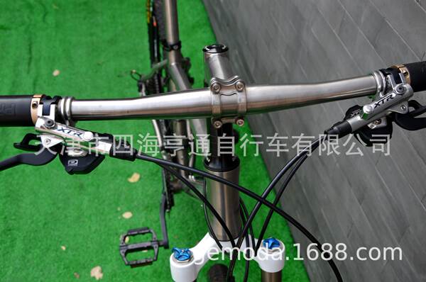 GEMODA 26 polegadas aliaje de titânio montanha bicicleta XTR grande conjunto FOX pressão de ar frontal forjado fábrica de bicicleta