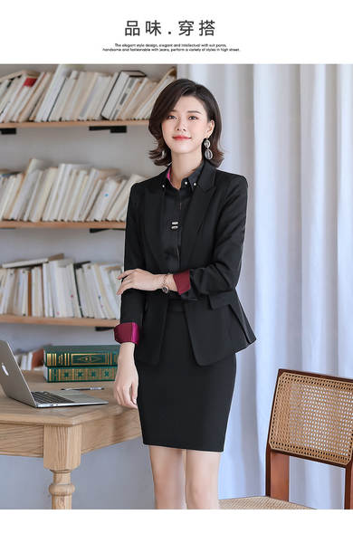 XN932 Roupa Negra Mulher Venda Profissional Roupa de Trabalho 2024 Primeira Primavera Novo vestido de vestido feminino
