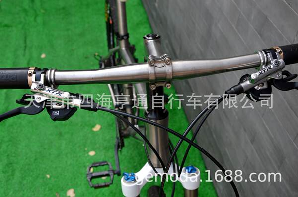 GEMODA 26 polegadas aliaje de titânio montanha bicicleta XTR grande conjunto FOX pressão de ar frontal forjado fábrica de bicicleta