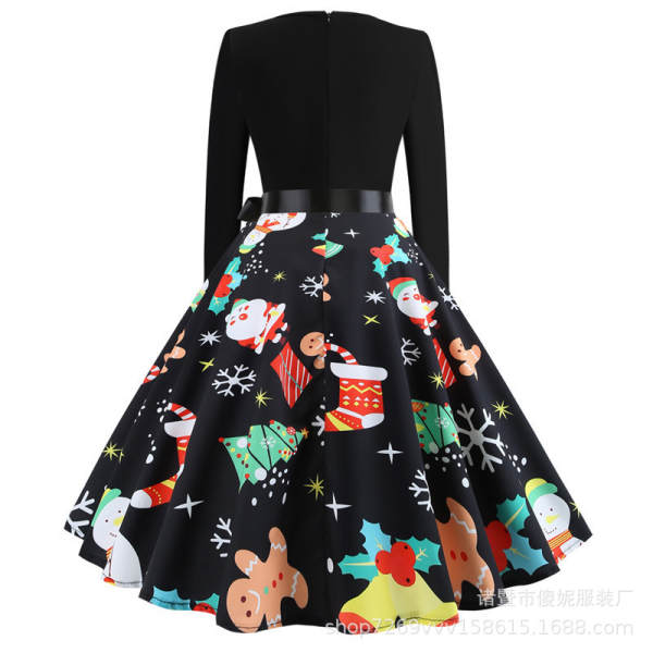 Vestido de neve com flores de inverno