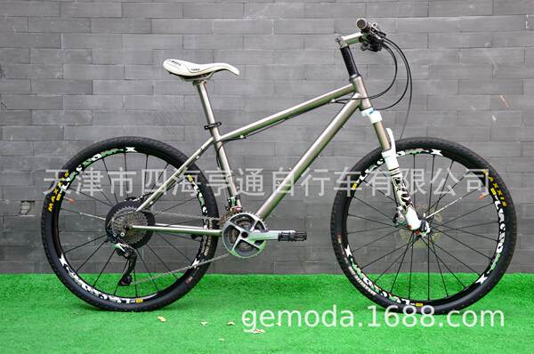 GEMODA 26 polegadas aliaje de titânio montanha bicicleta XTR grande conjunto FOX pressão de ar frontal forjado fábrica de bicicleta