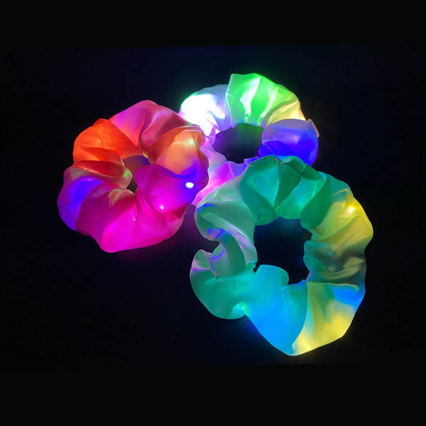 LED brilho do intestino grosso cabelo círculo di luz da noite cabelo brilho da luz da noite cabelo de cabelo da noite cabelo da fronteira cabelo