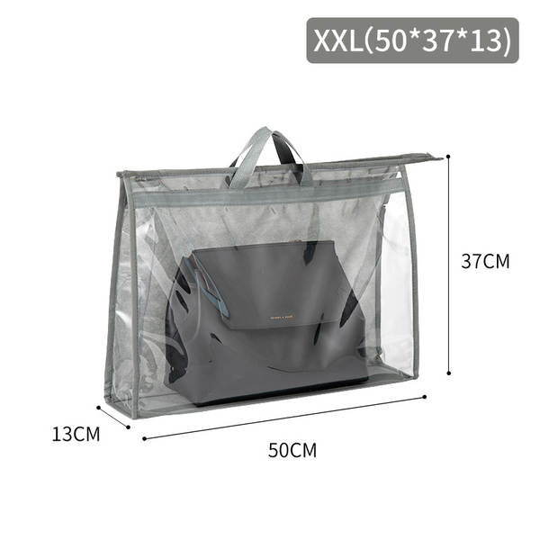 Saco de armazenamento de sacolas de alta capacidade do guarda-roupa suspenso de lixo de armazenamento do saco de armazenamento do PVC visível do saco de poeira