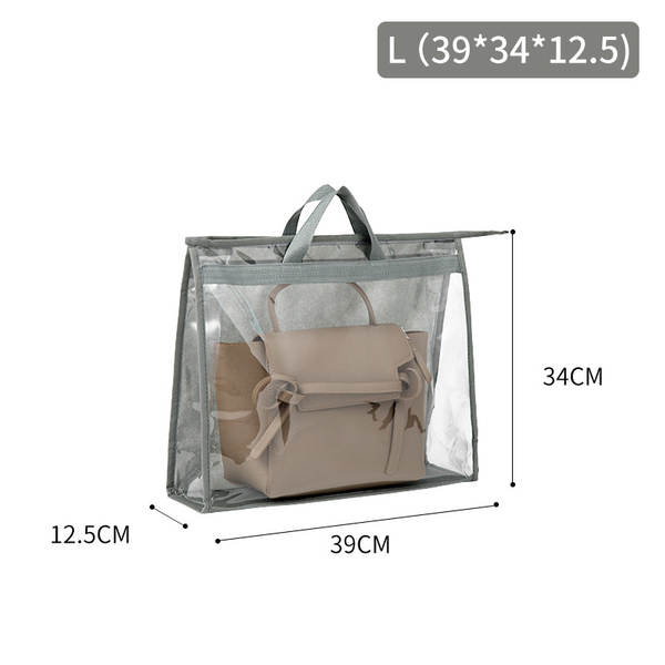 Saco de armazenamento de sacolas de alta capacidade do guarda-roupa suspenso de lixo de armazenamento do saco de armazenamento do PVC visível do saco de poeira