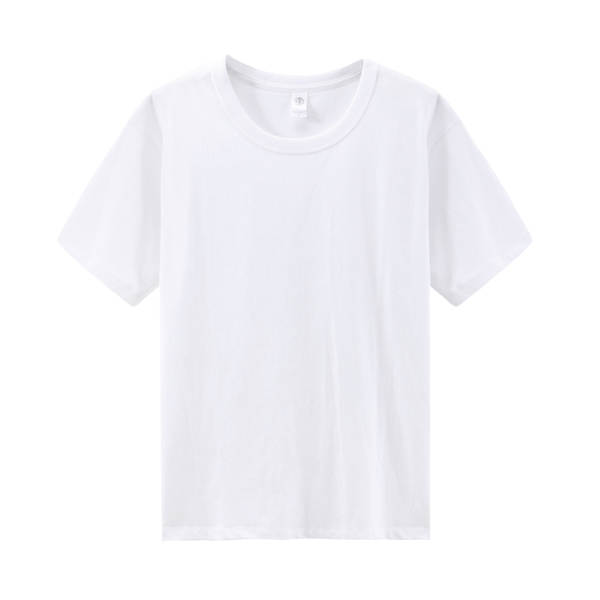 300 gramas Três agulhas de algodão puro de Xinjiang pesos pesados de algodão puro de algodão puro preto e branco T-shirts para homens de mangas curtas