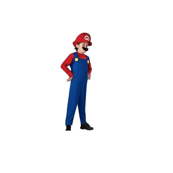 Halloween Super Mary Vestido Adulto Crianças Mario Vestido COSPLAY Desempenho de personagens animados Vestido